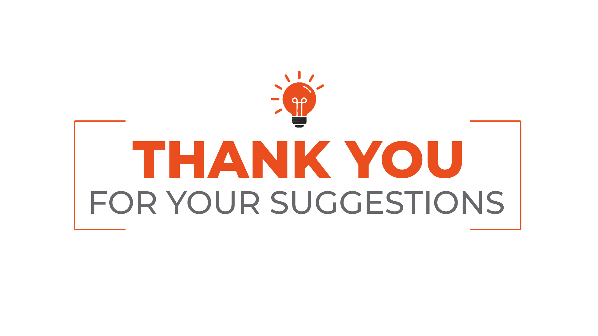 Thank you for your suggestions